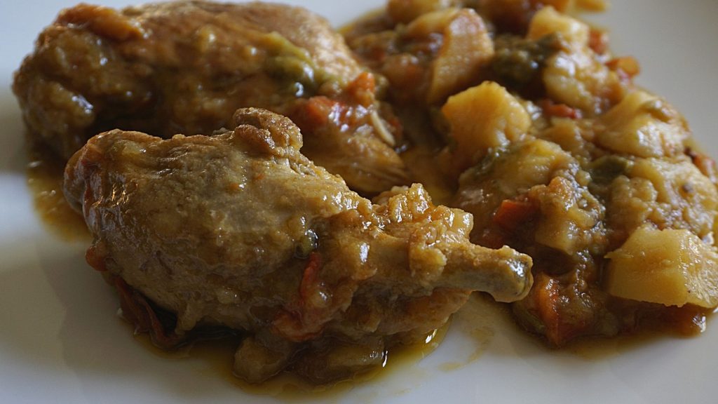 guiso de pollo